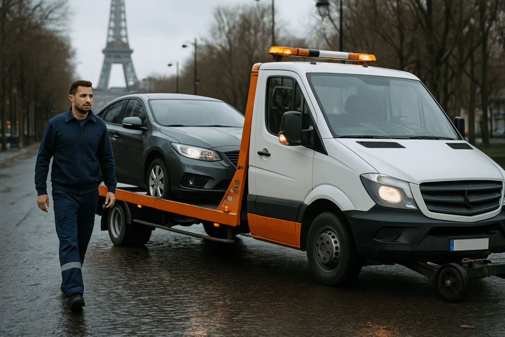 depannage remorquage auto Paris
