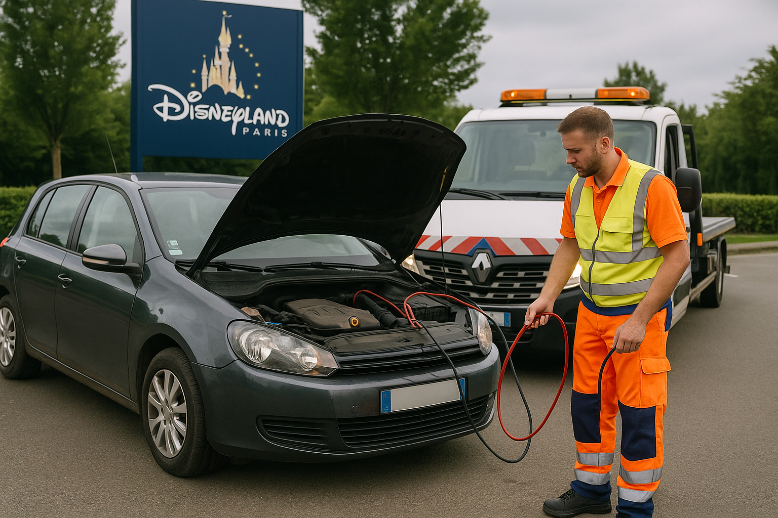 depannage remorquage auto Disney paris disneyland
