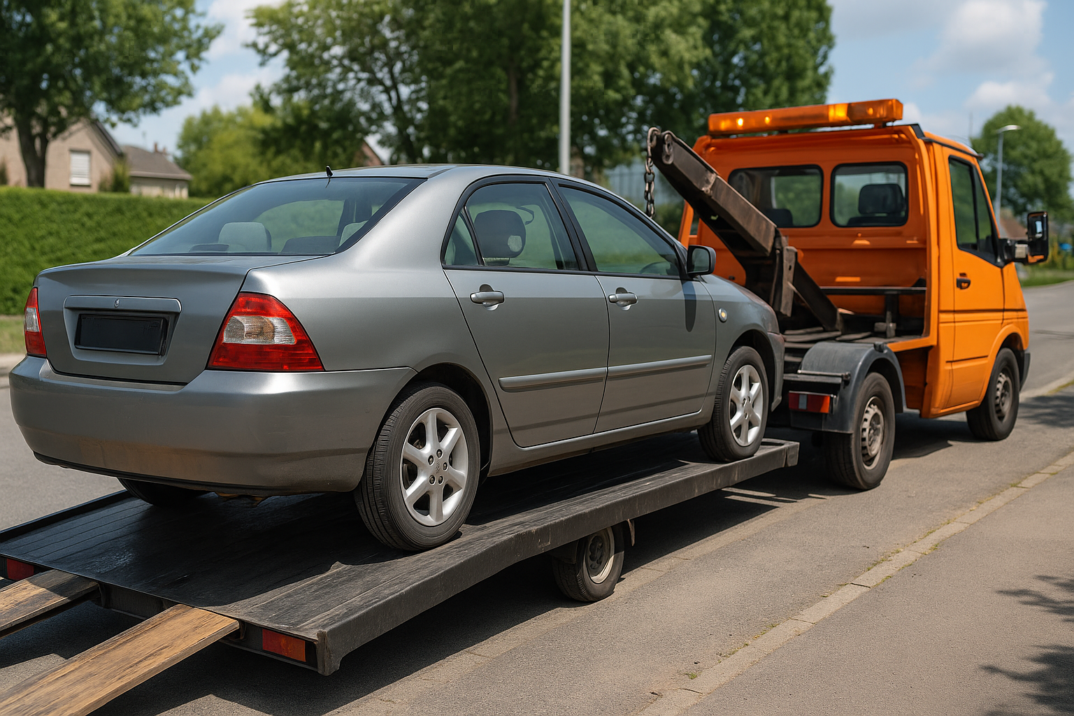 image depannage d'une mercedes a Tremblay ou autour de Roissy CDG